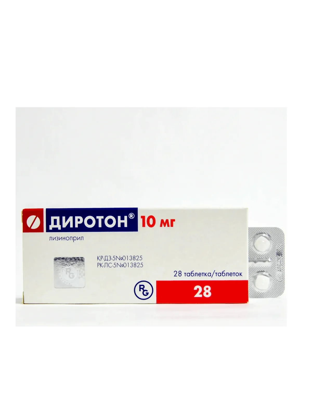 Диротон 10 мг №28 таблетки 