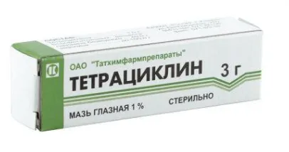Тетрациклин 1% мазь глазная 3 г