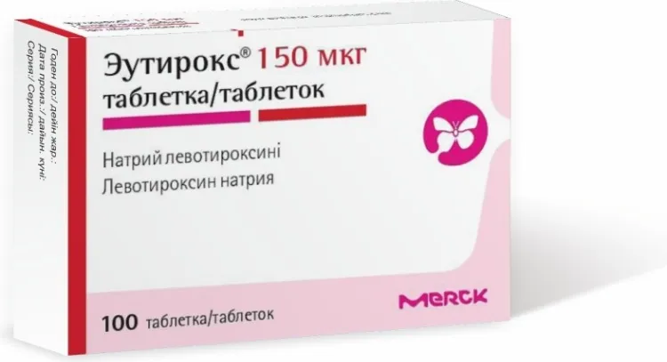 Эутирокс 150 мкг №100 таблетки 