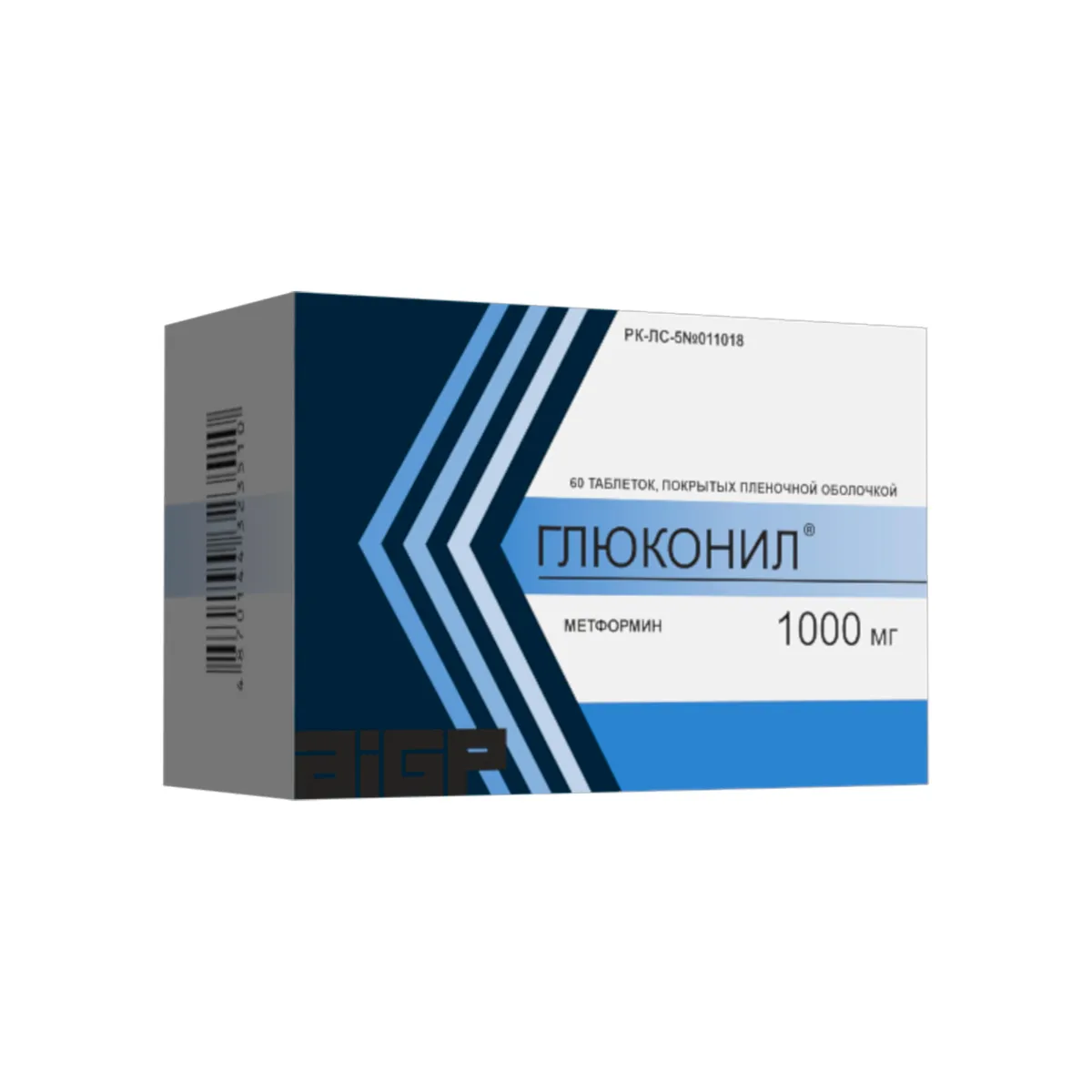 Глюконил® 1000мг таблетки покрытые пленочной оболочкой №60
