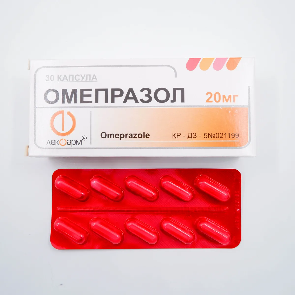 Омепразол 20мг №30 капс (Лекфарм)