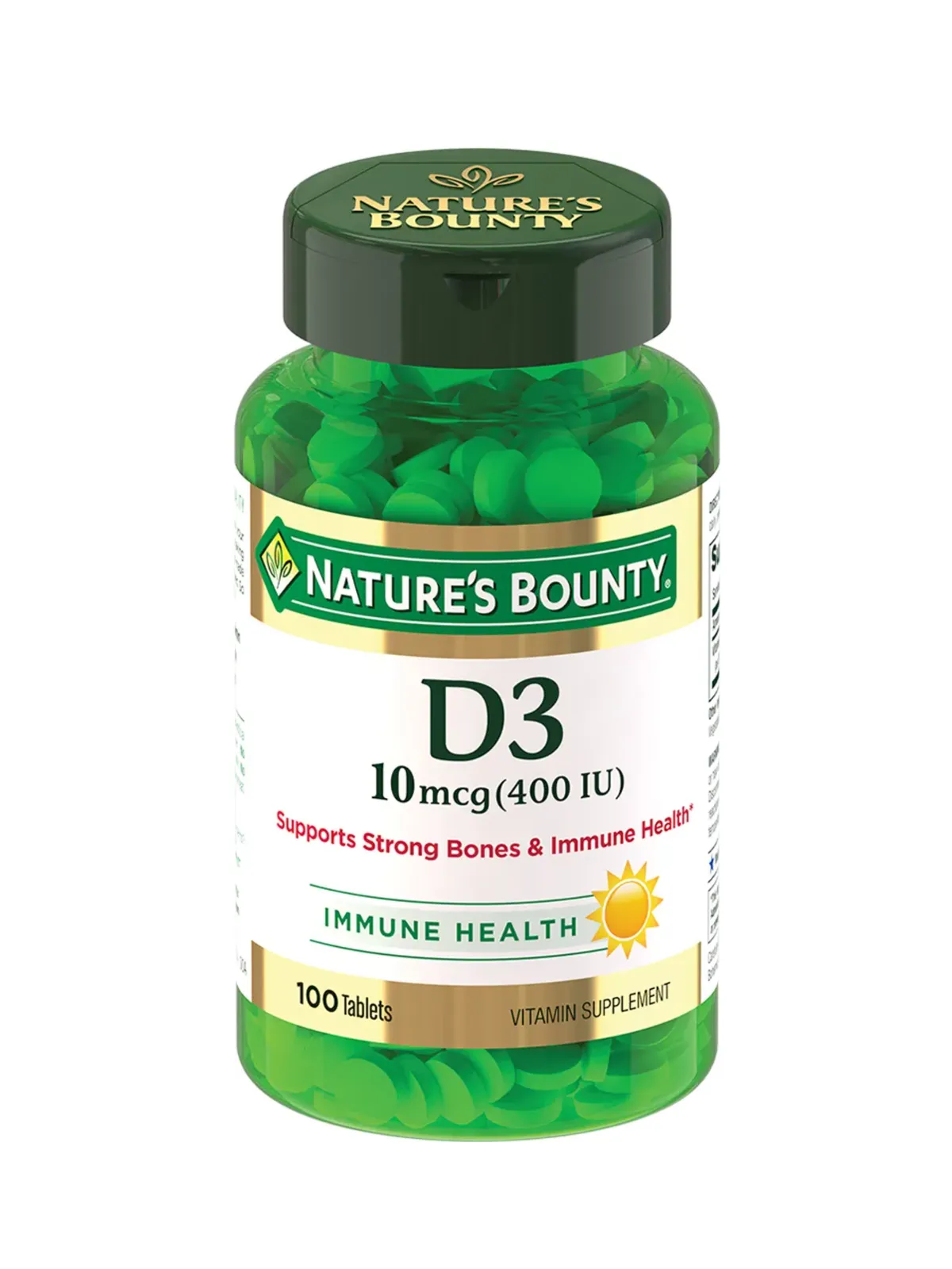 Nature's Bounty Витамин D3 таблетки 400 МЕ 100 шт