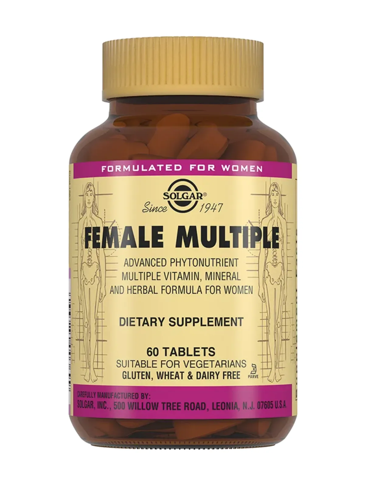 Solgar Female Multiple Мультивитаминный и минеральный комплекс таблетки 60 штук