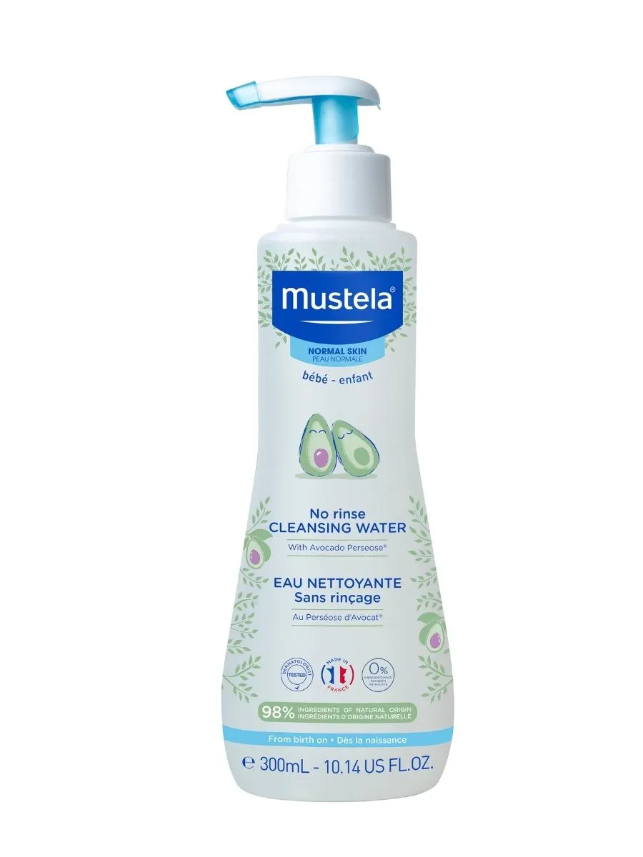 Mustela очищающая вода для новорождённых и детей 300 мл