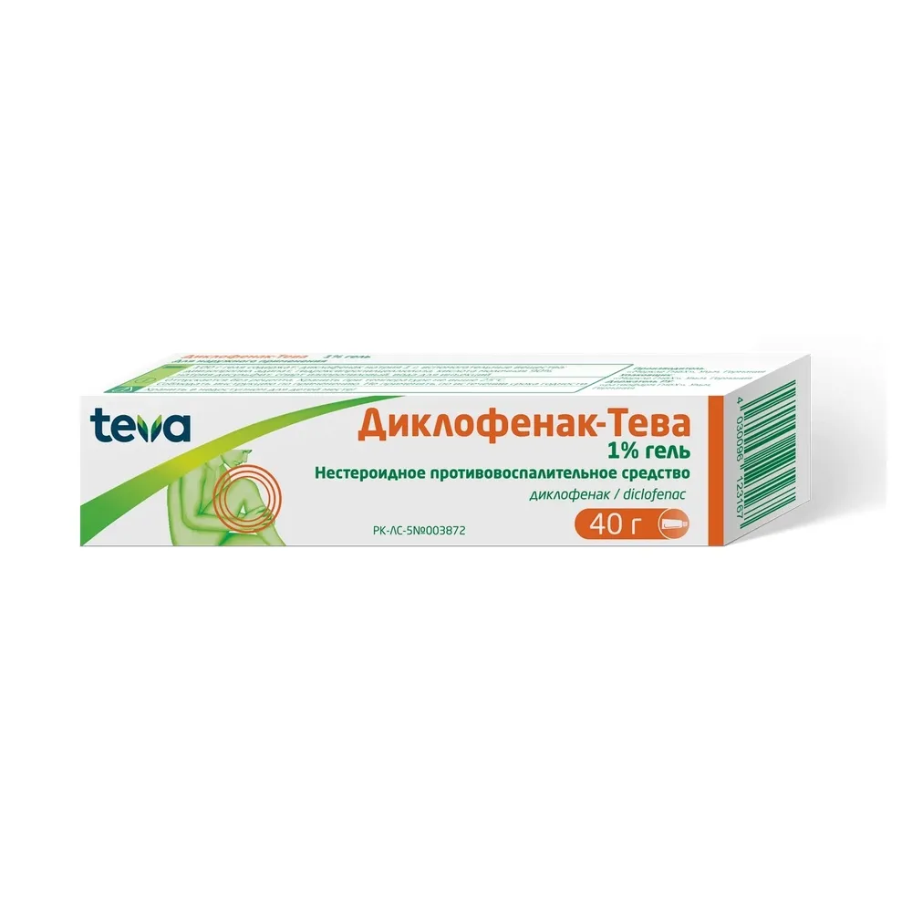 Диклофенак-Тева 1% гель 40 г