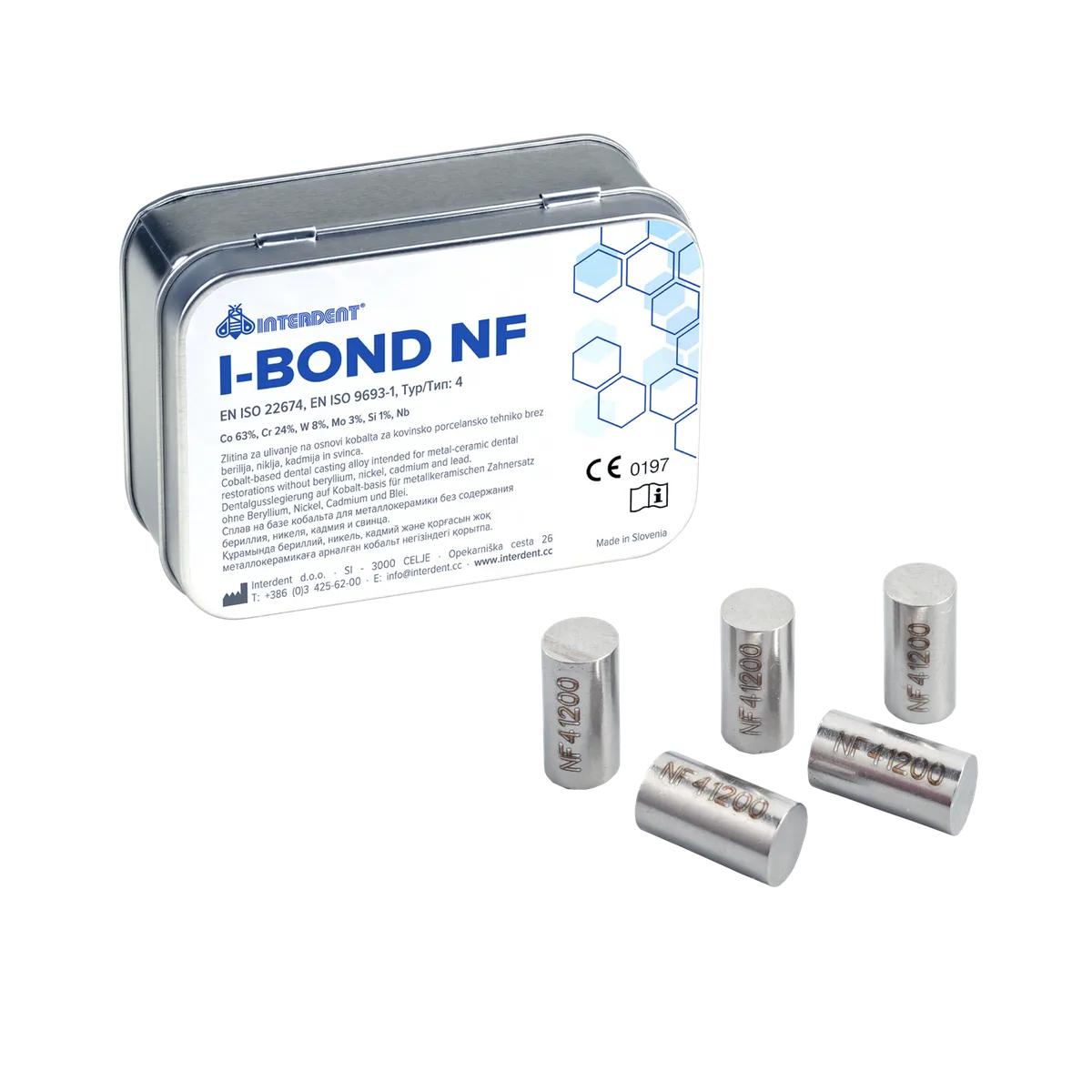 Сплав I-BOND NF, кобальто-хромовый, д/металлокерамики, уп-1000г /1703/