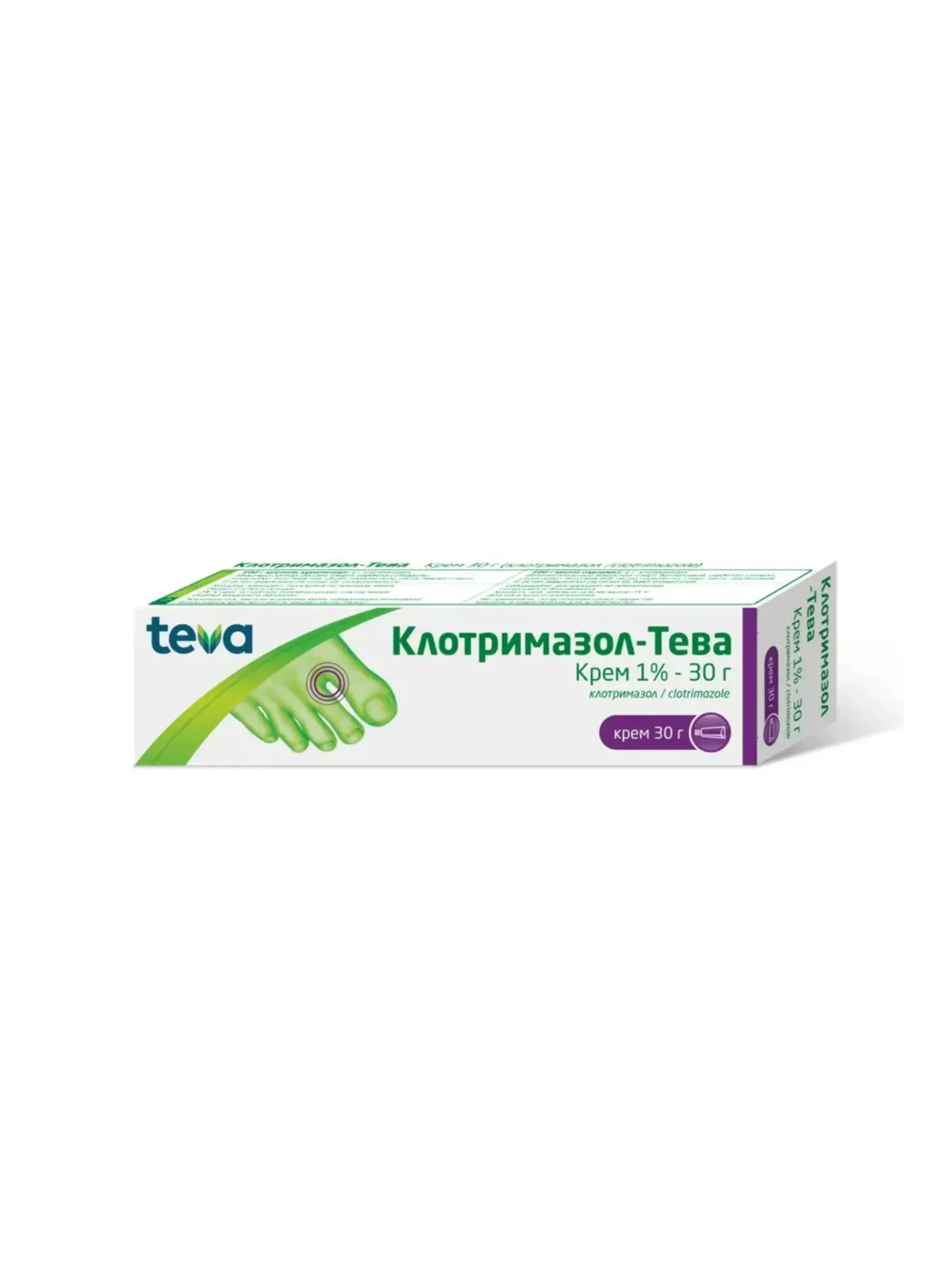 Клотримазол-Тева 1% 30г крем