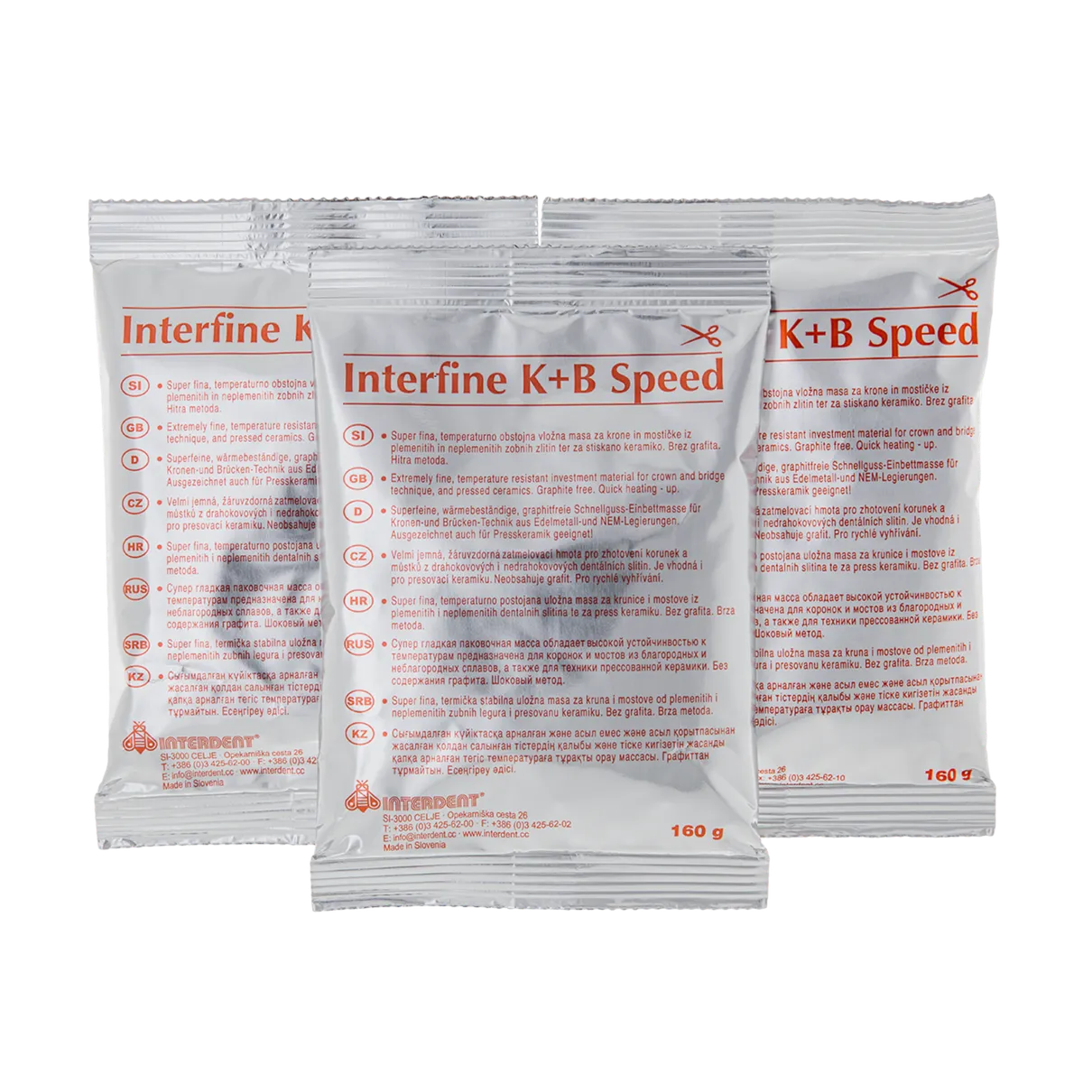 Паковочная масса Interfine K+B Speed 160 гр /0934/