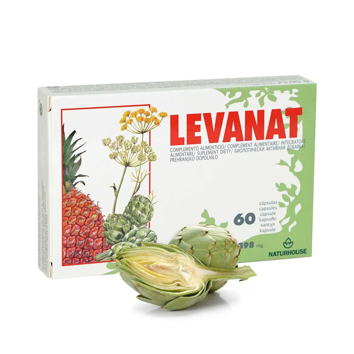 Naturhouse Леванат капсулы для стройности 398 мг №60