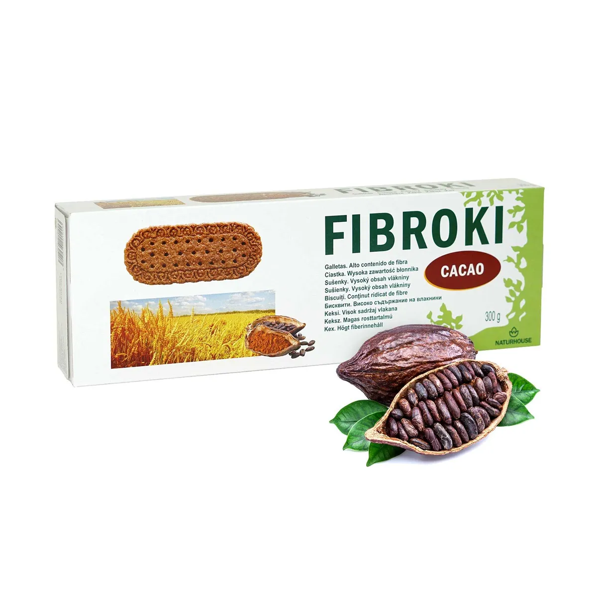 Naturhouse Fibroki печенье с какао 300 г