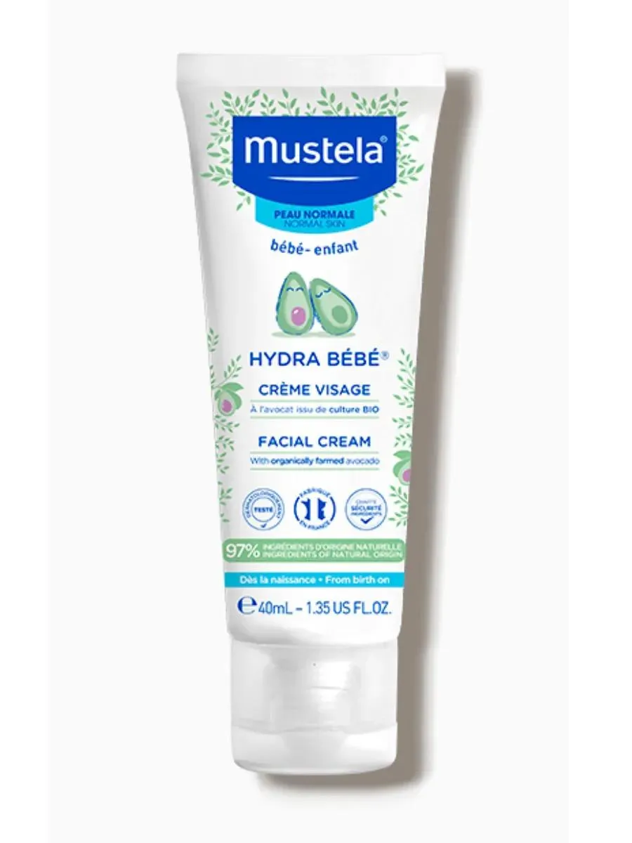 Mustela Hydrabebe крем для лица для детей 40 мл
