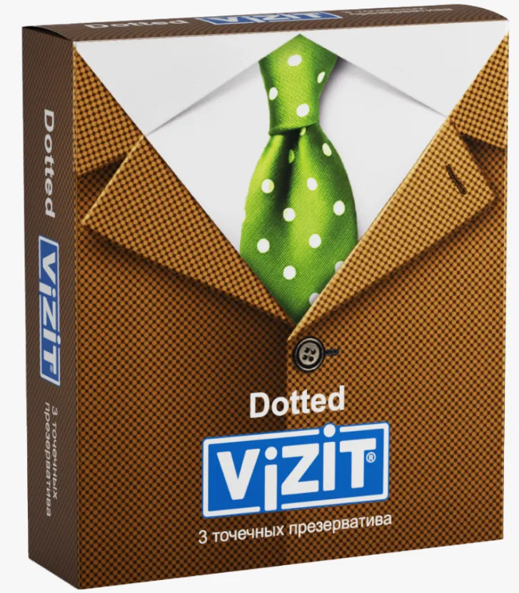 Презерватив Vizit №3 Dotted