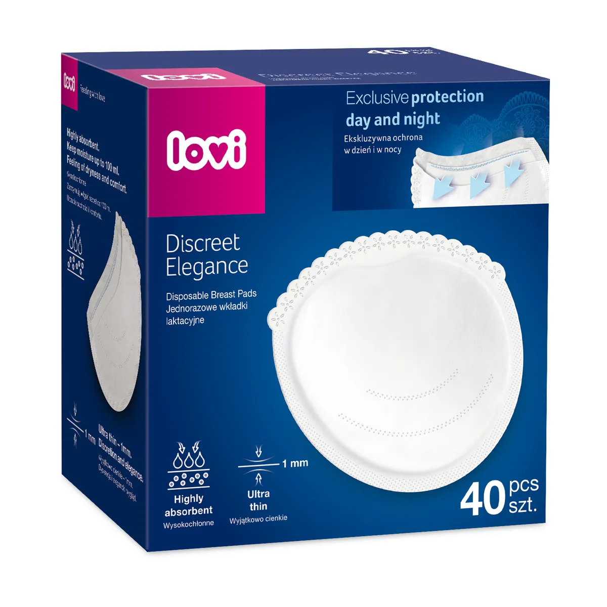 Lovi Discreet Elegance вкладыши для бюстгальтера белые 40 шт
